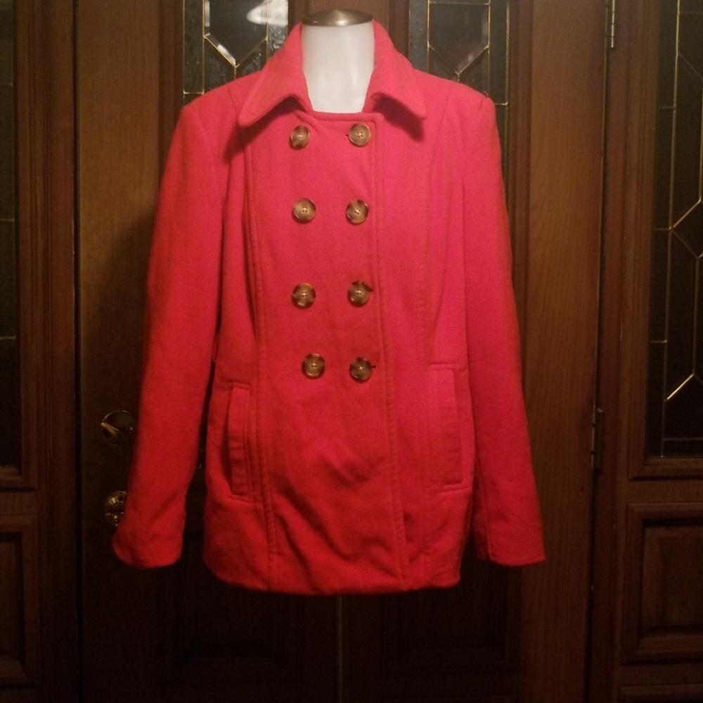 Womens fleece peacoat